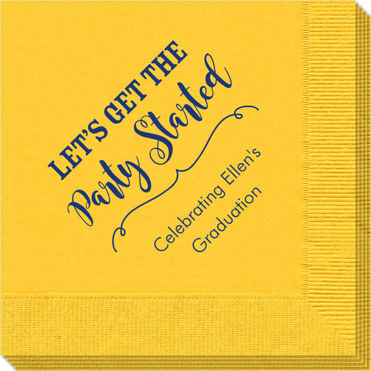 Let's Get the Party Started Napkins